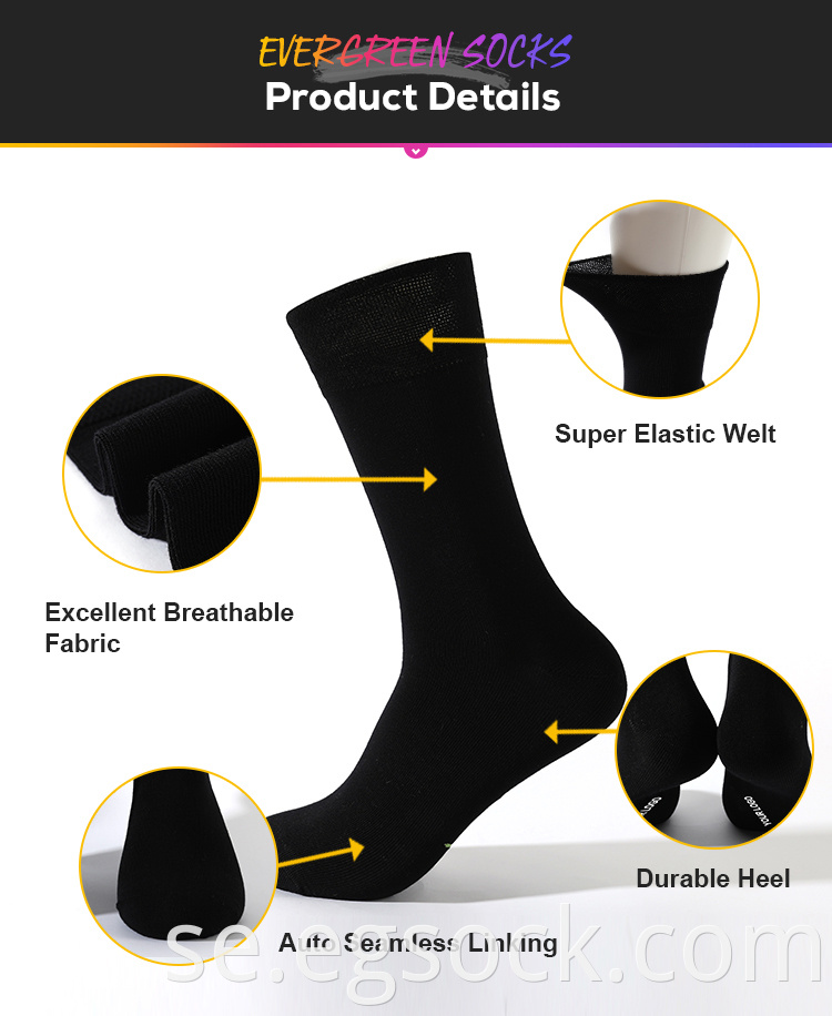 black socks for men